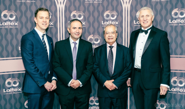 L R Neil Horner Sanjay Mulchand Rajan Mulchand and Andrew Williams November 2022 2 - Laltex UK celebrates its 60th anniversary