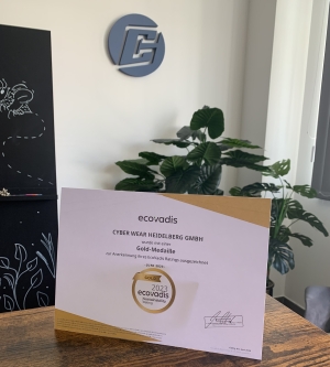 cyberwear ecovadisgold - cyber-Wear receives Gold rating from EcoVadis